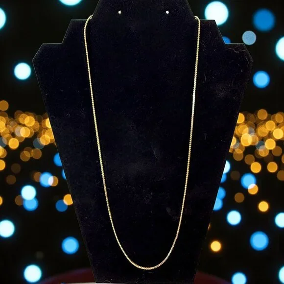 10K Gold Plated 24" Rope Chain Necklace Elegant & Versatile Jewelry - Picture 1 of 7